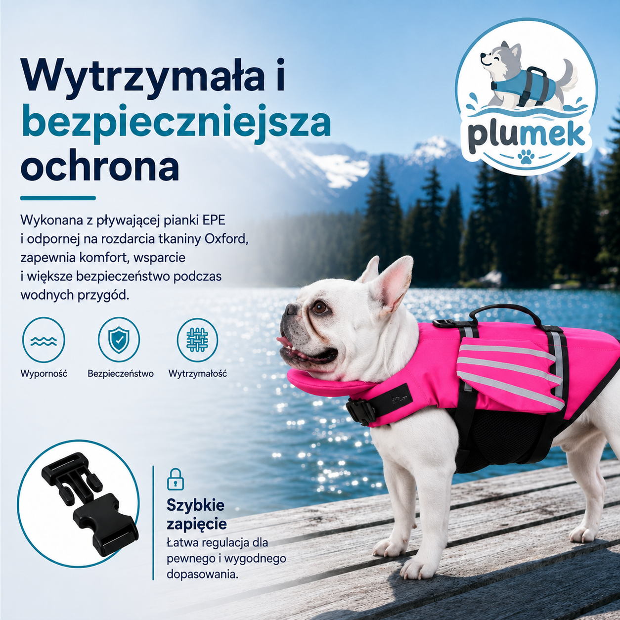 Plumek™ – Kamizelki do Plywania dla Psa